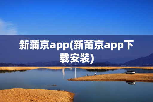 新蒲京app(新莆京app下载安装)