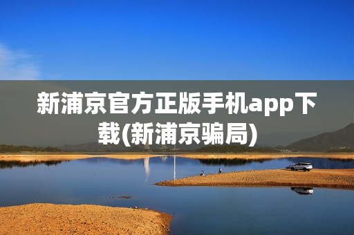 新浦京官方正版手机app下载(新浦京骗局)